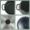 Black Roasting Tray Round Calido 3.2L Dutch Ovens Black Roasting Tray Round Calido 3.2L Black Roasting Tray Round Calido 3.2L Kela