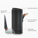 Arc™ 30L Easy-push Stainless-steel Pedal Bin Bathroom Accessories Arc™ 30L Easy-push Stainless-steel Pedal Bin Arc™ 30L Easy-push Stainless-steel Pedal Bin Joseph Joseph