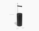 EasyStore™ Matt Black Concealed Toilet Roll Holder Bathroom Accessories EasyStore™ Matt Black Concealed Toilet Roll Holder EasyStore™ Matt Black Concealed Toilet Roll Holder Joseph Joseph
