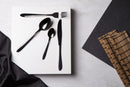24-Piece Cutlery Set, Black