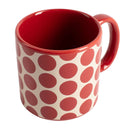 Set of 4 Mugs -  Stoneware Red Dots Mugs Set of 4 Mugs -  Stoneware Red Dots Set of 4 Mugs -  Stoneware Red Dots United Colors of Benetton