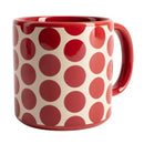 Set of 4 Mugs -  Stoneware Red Dots Mugs Set of 4 Mugs -  Stoneware Red Dots Set of 4 Mugs -  Stoneware Red Dots United Colors of Benetton