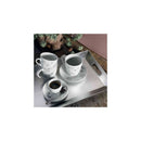 The German Outlet, Tognana, Olimpia Etoile Silver Tea Cup & Saucer Set of 6 pcs