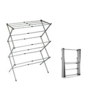 Folding and Extendable Metal Clothes Dryer with 3 Levels laundry Folding and Extendable Metal Clothes Dryer with 3 Levels Folding and Extendable Metal Clothes Dryer with 3 Levels InnovaGoods