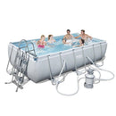 Power Steel 404x201x100cm Rectangular Tubular Pool home pool Power Steel 404x201x100cm Rectangular Tubular Pool Power Steel 404x201x100cm Rectangular Tubular Pool Bestway