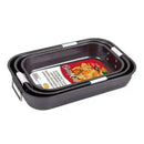 Roaster Set of 3 With Handles Roasting Pans Roaster Set of 3 With Handles Roaster Set of 3 With Handles Betty Crocker