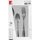 Set of 24 Pieces. Black Mat Stainless Steel Cutlery Cutlery Set Set of 24 Pieces. Black Mat Stainless Steel Cutlery Set of 24 Pieces. Black Mat Stainless Steel Cutlery Bergner