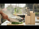 Elevate™ Fusion 5-piece Knife & Scissor Set with Beechwood Block
