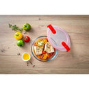 Cook & Heat Round Glass Food container With Patented Microwave Safe Lid Food containers Cook & Heat Round Glass Food container With Patented Microwave Safe Lid Cook & Heat Round Glass Food container With Patented Microwave Safe Lid Pyrex
